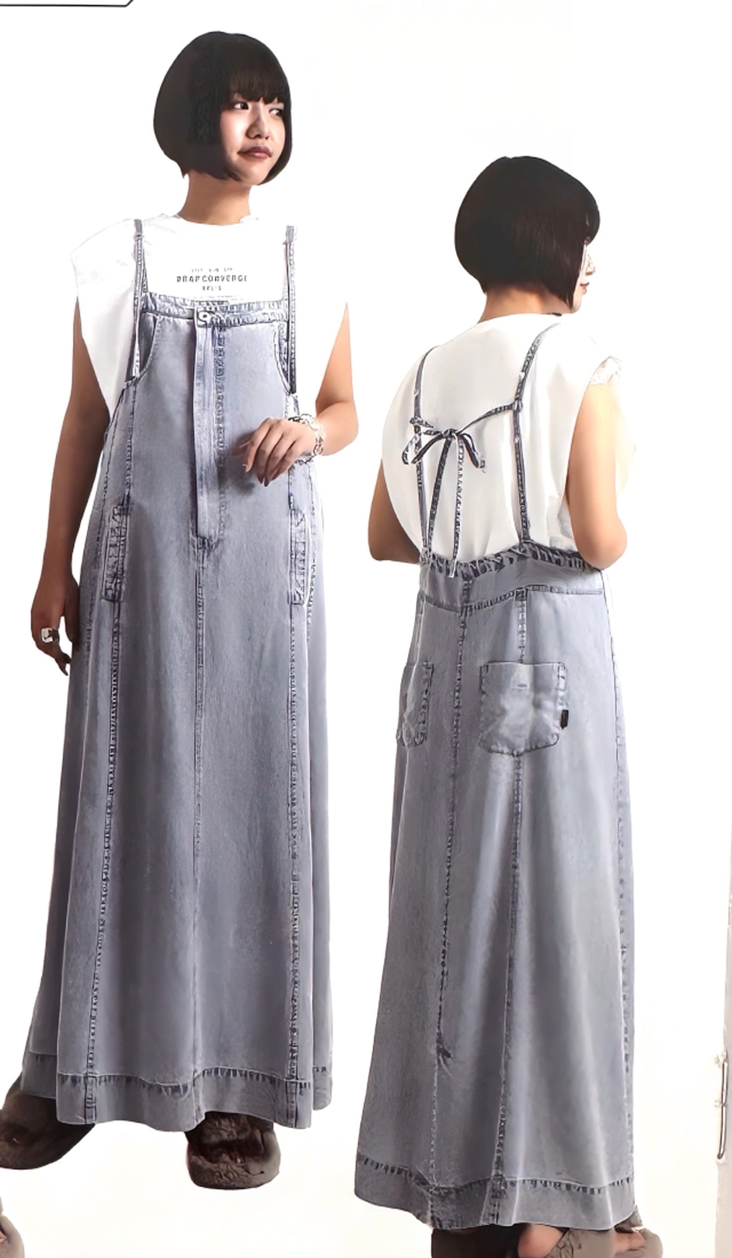 ayane アヤン テンセルデニムジャンパースカート 826504 | Select Shop