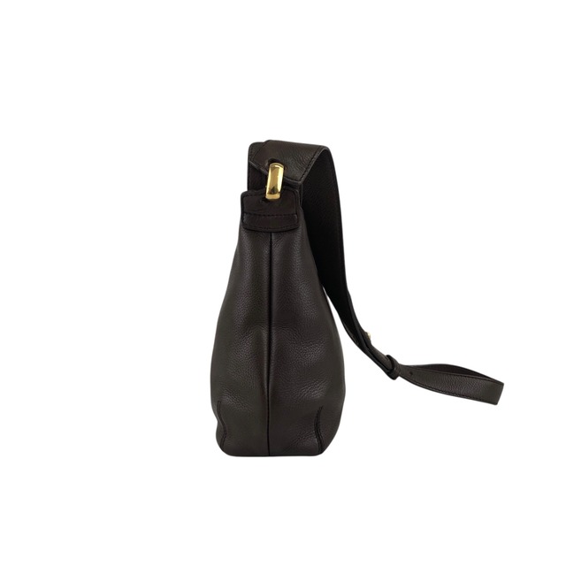 LOEWE ロエベ ショルダーバッグ ブラウン ロゴ レザー コンビレザー vintage ヴィンテージ オールド fudn6n