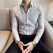 slim v neck shirt 00155