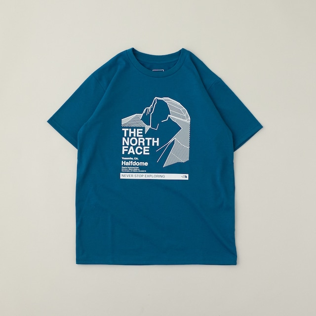 THE NORTH FACE(ザ・ノース・フェイス）ショートスリーブハーフドームグラフィックティー（メンズ）ブルーモス(BM)  メンズTシャツ