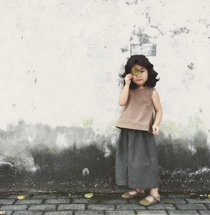 ノースリーブトップス＋ワイドパンツセット 90-130cm