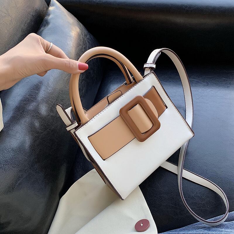 フレンチニッチバッグ女性バッグ2020新しいファッションネットレッドヒットカラーポータブルクロスボディバッグワイルドショルダースモールスクエアバッグ Tiancai_Wing_Bag4389023