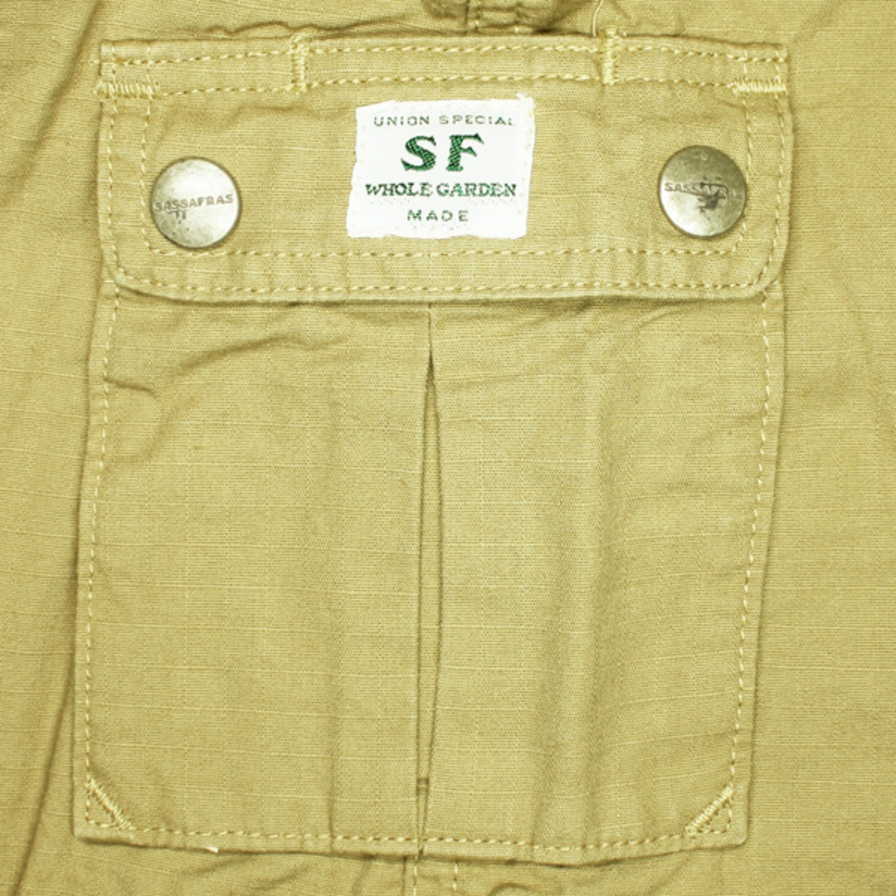 ［SASSAFRAS］フォールリーフドレス キッズ#S-M｜BEIGE