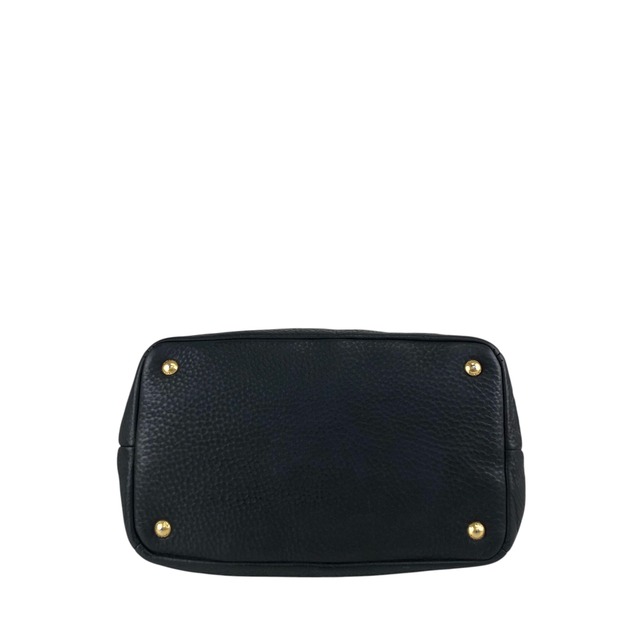 PRADA プラダ ヴィッテロダイノ トートバッグ ブラック ロゴ レザー vintage ヴィンテージ オールド fpj5iw