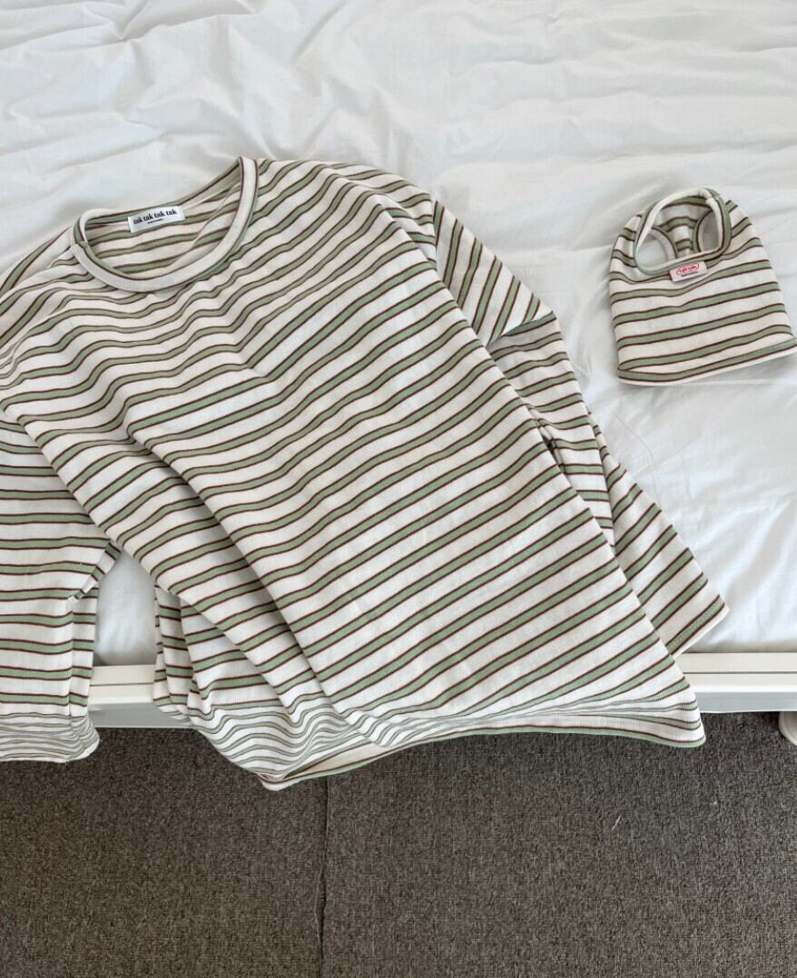 Human/予約【tak!tak!tak!tak!】Nerd Stripe Bustier Similar Look (3Color)