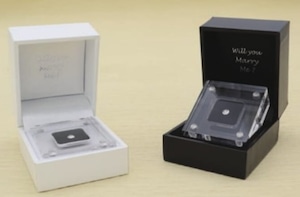 プロポーズ用ルースケース　「Will you Marry Me?」メッセージ刻印入りケース付き　10個入り　TBBR-012B