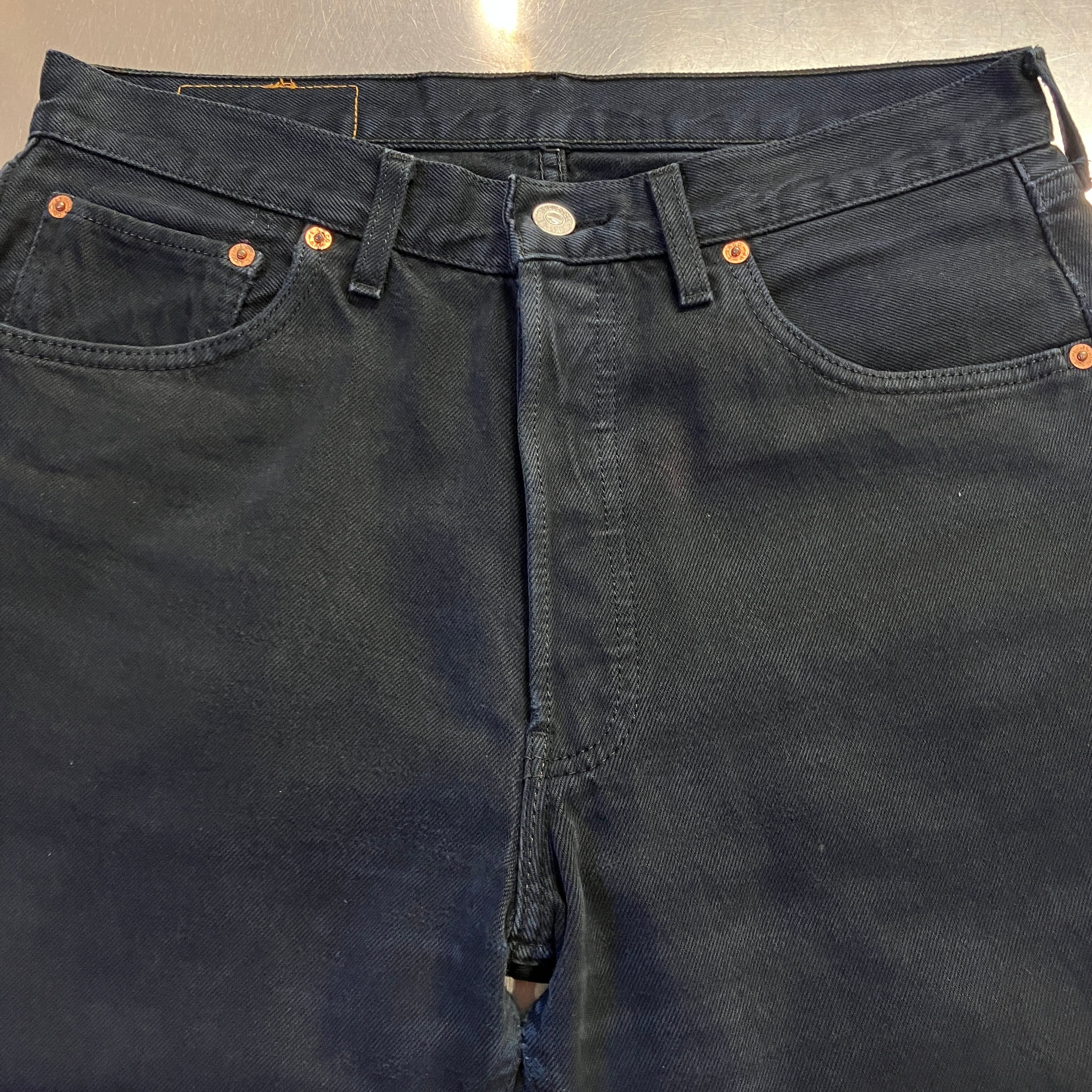 Levi's 501 Black Denim Pants W32 L30 難あり LEVI'S 501 BLACK DENIM PANT 実寸W32 L30 | safarionline
