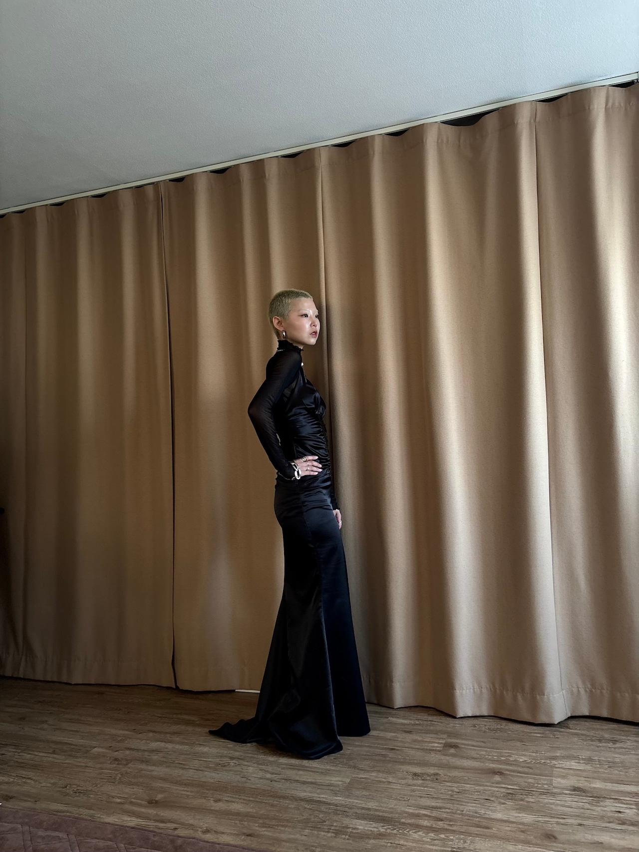 MADE IN U.S.A. mermaid maxi dress-4870-8