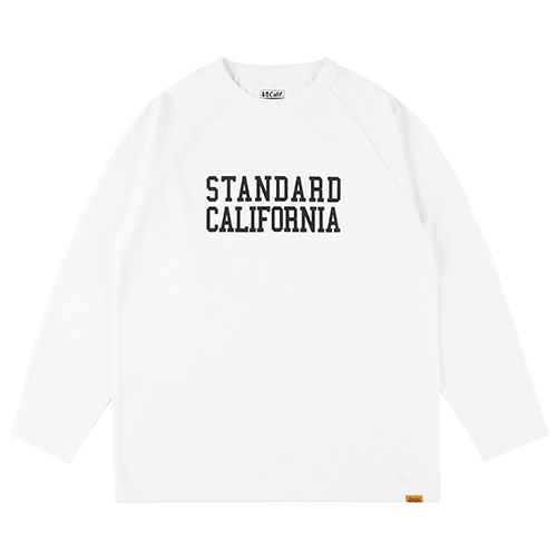 STANDARD CALIFORNIA スタンダードカリフォルニアSD Tech Dry Logo Long Sleeve T ロンT長袖 ホワイト