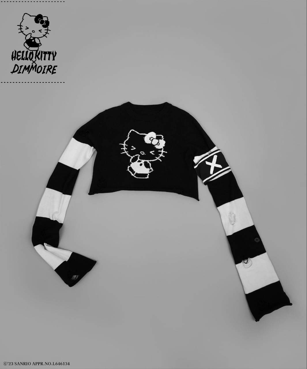 HELLO KITTY×DimMoire】しましまダメージニット | DimMoire HELLO KITTY×DimMoire】しましまダメージニット | DimMoire