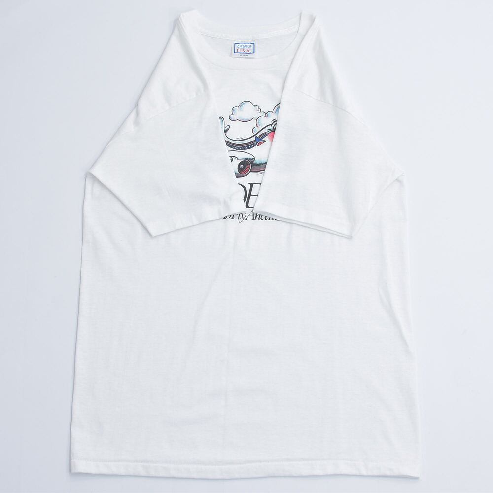 80s USA製 DELTA デルタ航空 企業Tシャツ キャラクター プリント