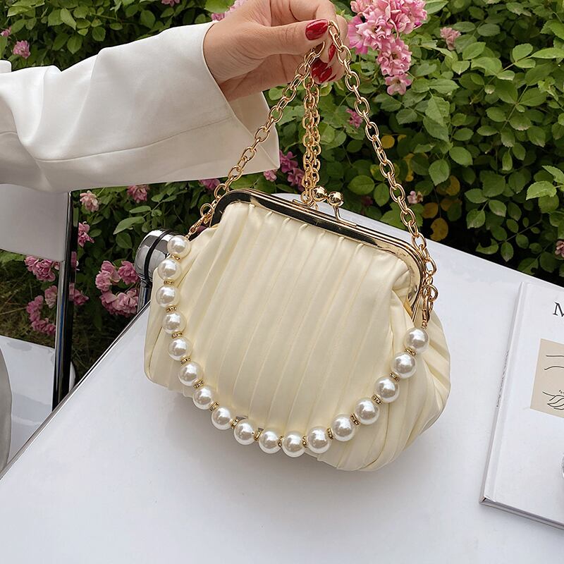 レディースサマーチェーン 夏物 スクウェア メッセンジャーバッグ 手作りハンドバック42960842657