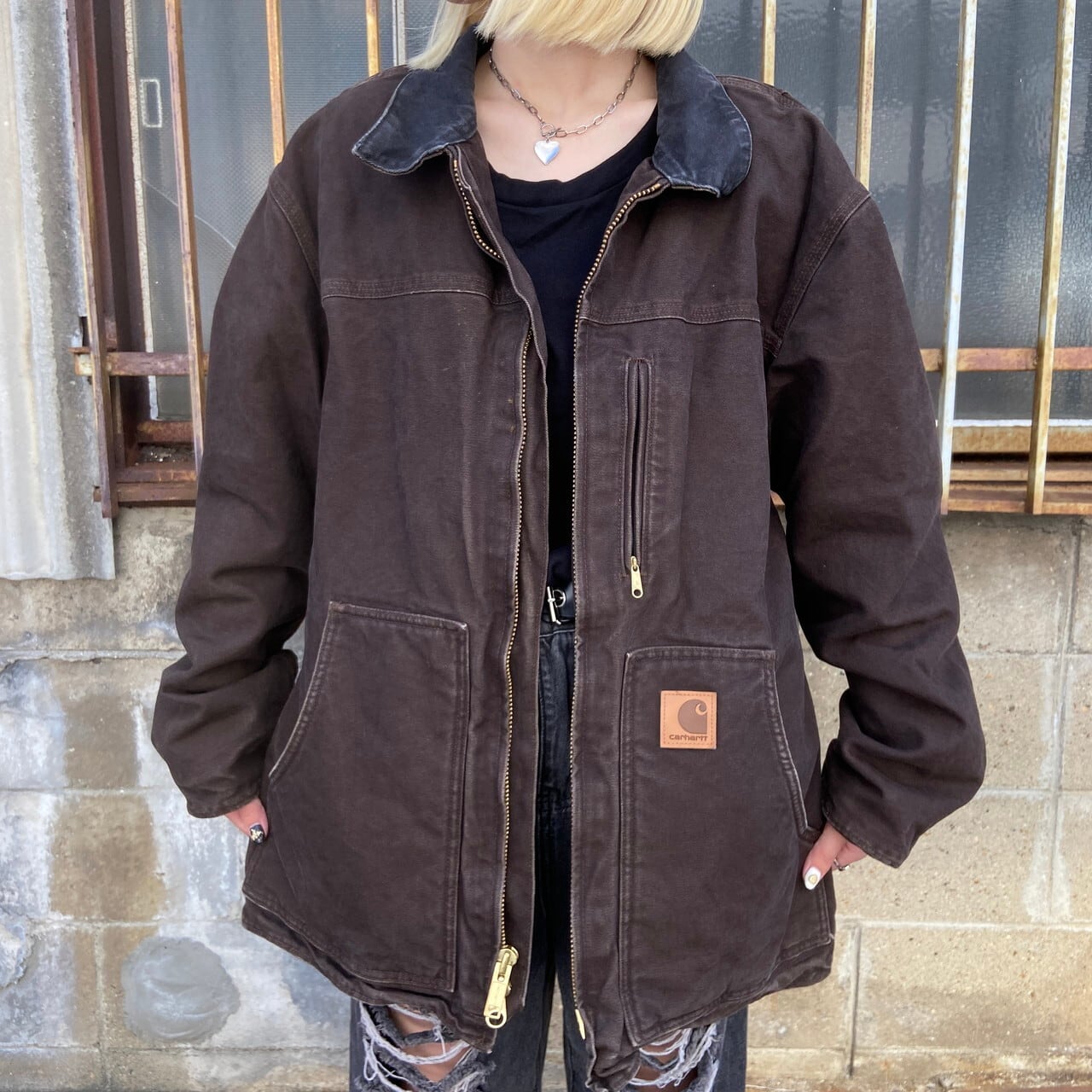 カーハート 裏ボア ダックパーカー ジャケット  CARHARTT