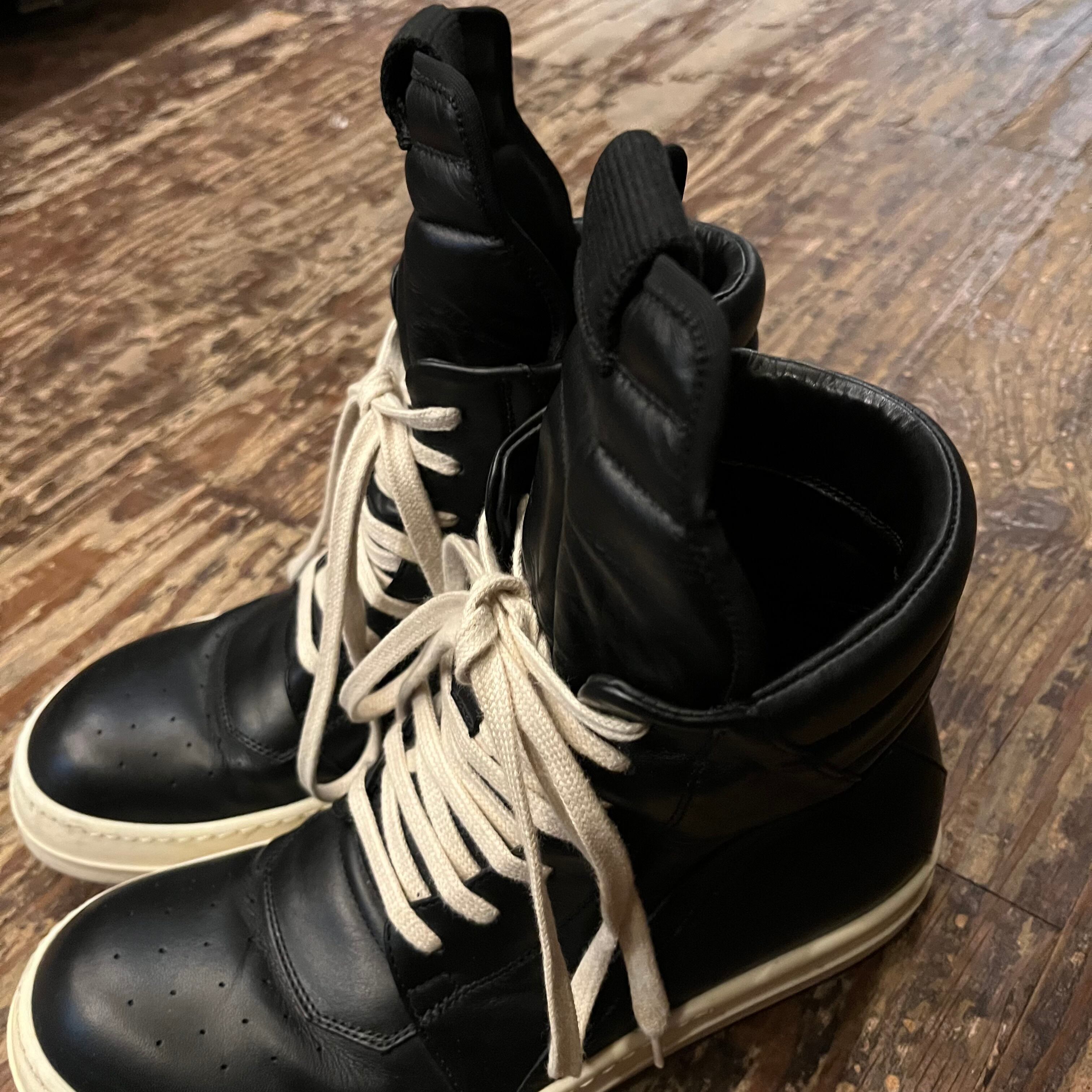 Rick Owens リックオウエンス Geobasket ジオバスケット レザー 