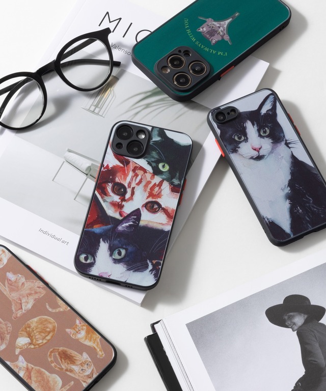 猫デザインアソート　iphone スマホケース