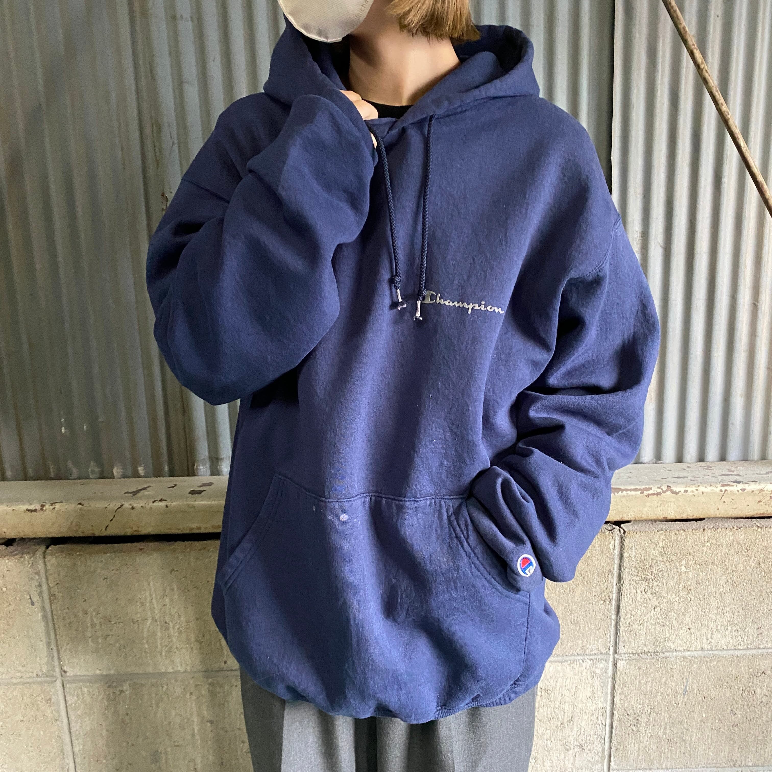 Champion プルオーバー パーカー 黒 M XL あり-