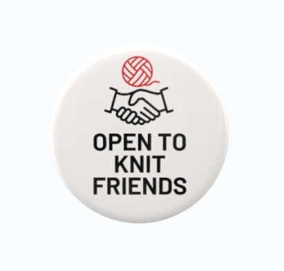 糸と音と】編み人のサインバッジ / Knit Mood Badge 出会い / Knit