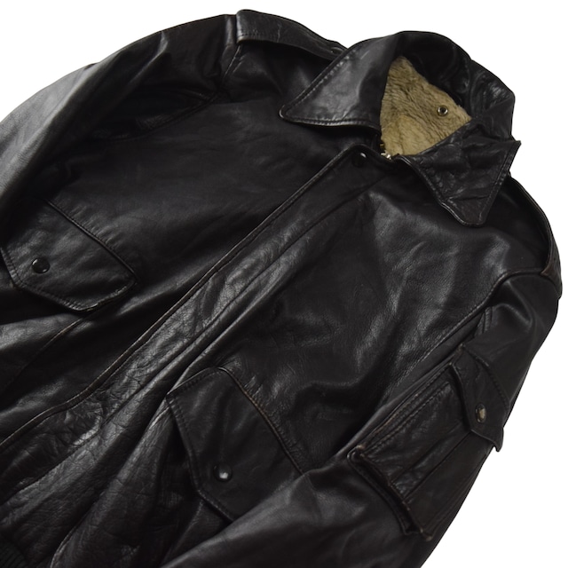 1980's Vintage Type G-1,A-2 Leather Flight Jacket / 80年代