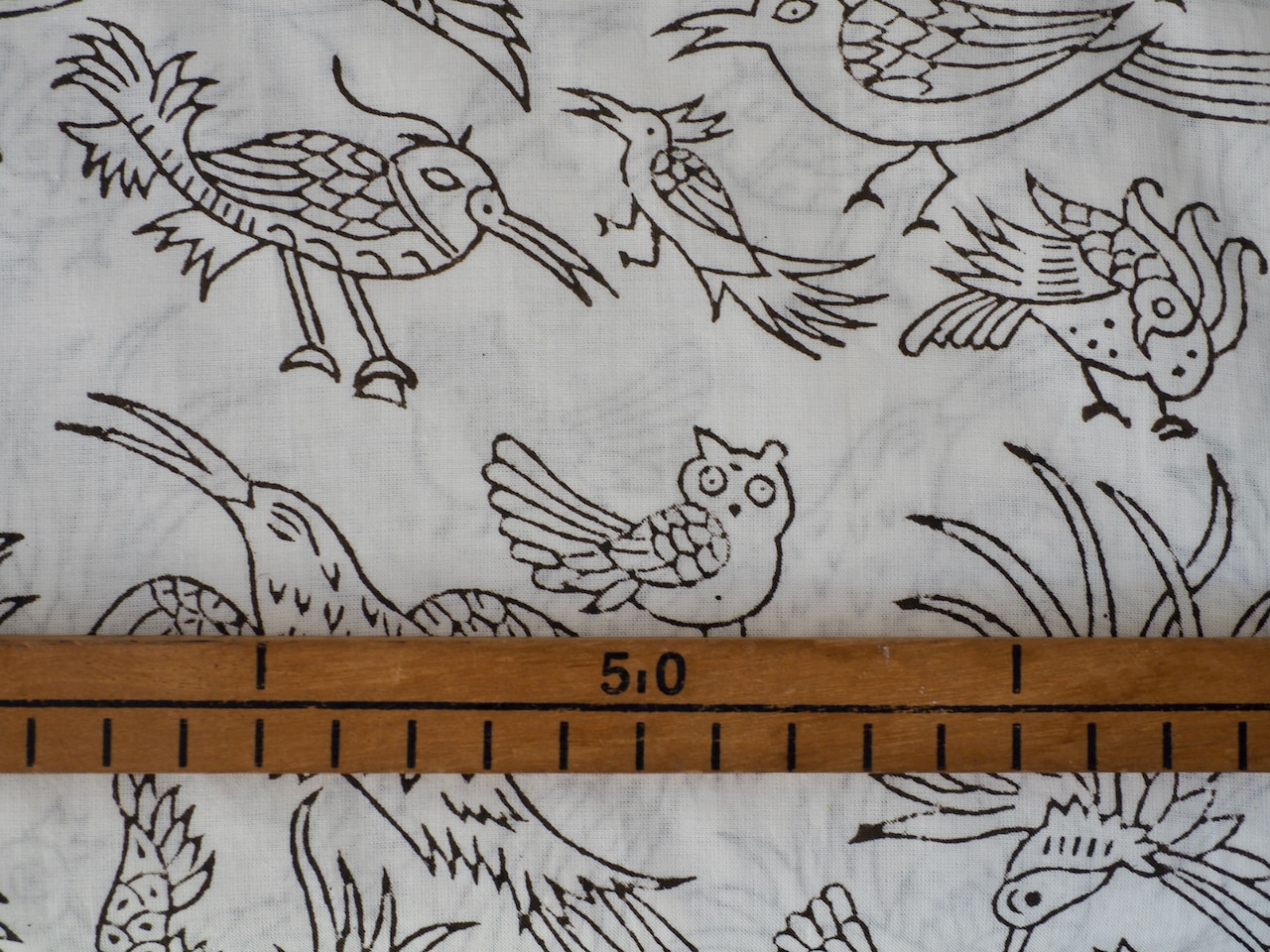 block print fabric c79 tori black