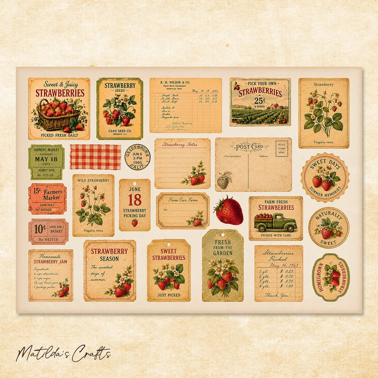 コラージュシート MA-0021 | Matilda's Crafts