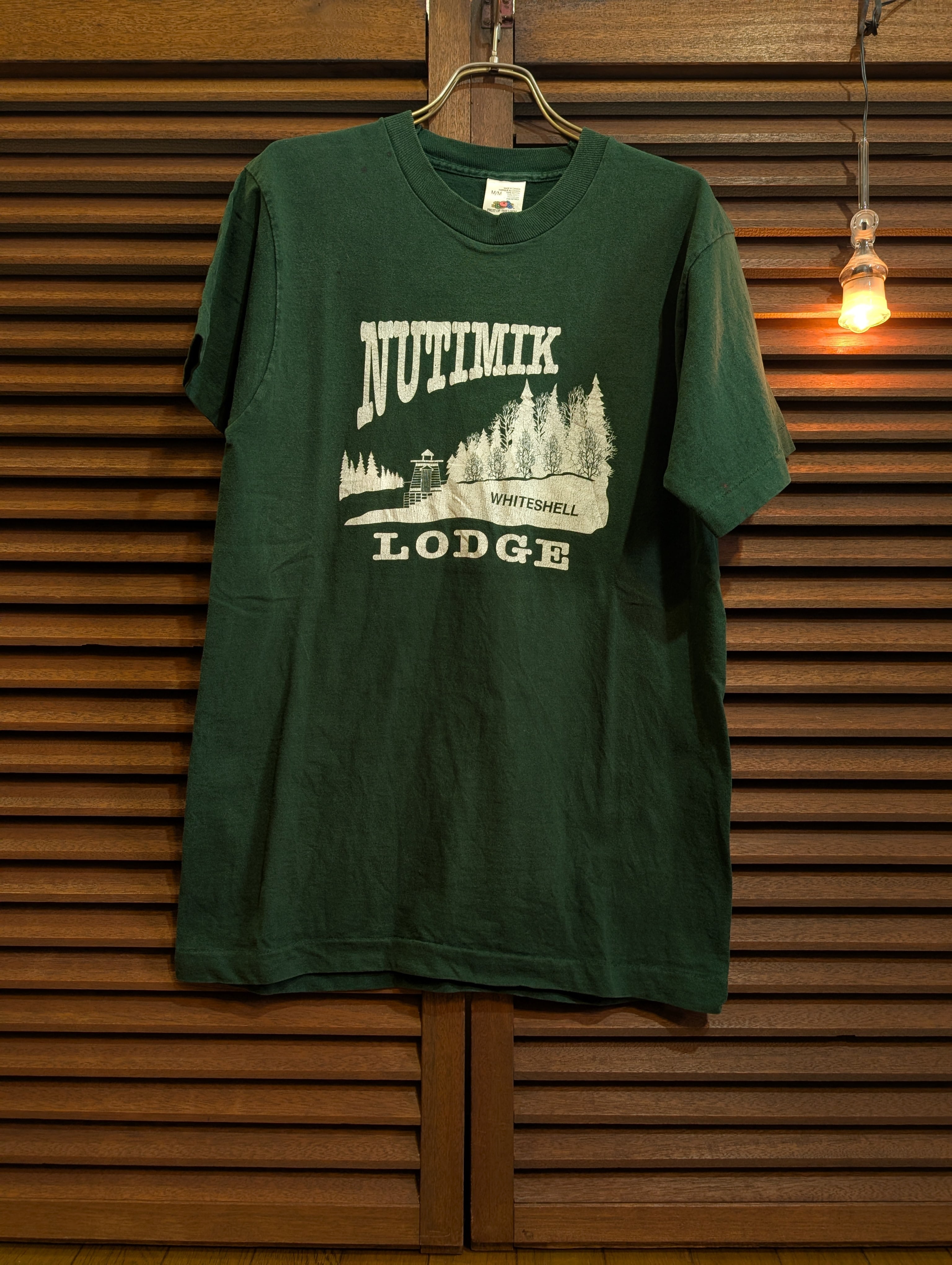 90s CANADA NUTIMIK LOGDE T-Shirt Green