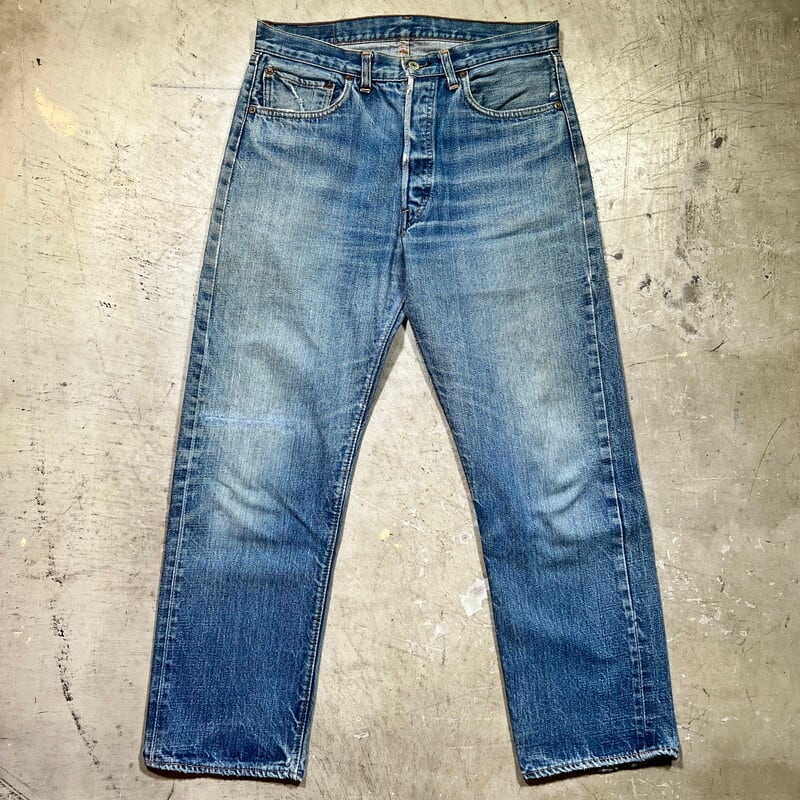 70's Levi's リーバイス 501 66前期 デニム スモールe 刻印6 バックポケット裏シングル 赤耳 セルヴィッジ 実寸W34 リペア有り USA製 希少 ヴィンテージ BA-2192 RM2611H