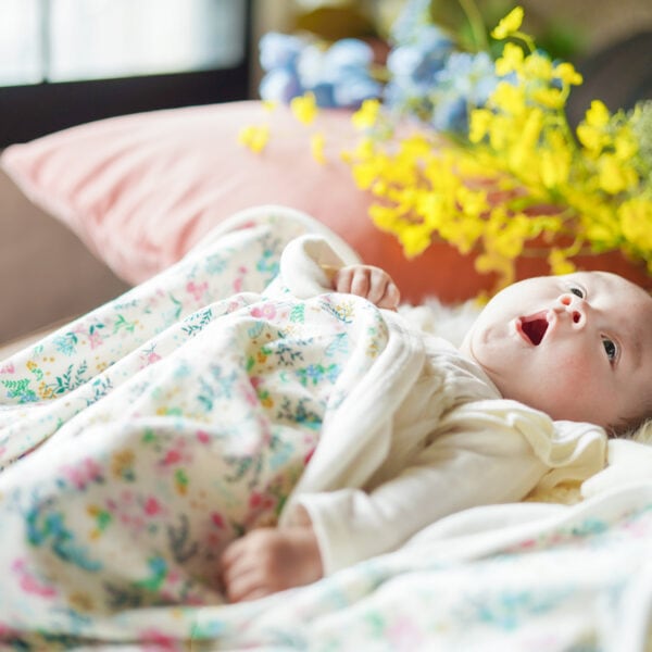 Haruulala　オーガニックコットンブランケット　花咲く音色