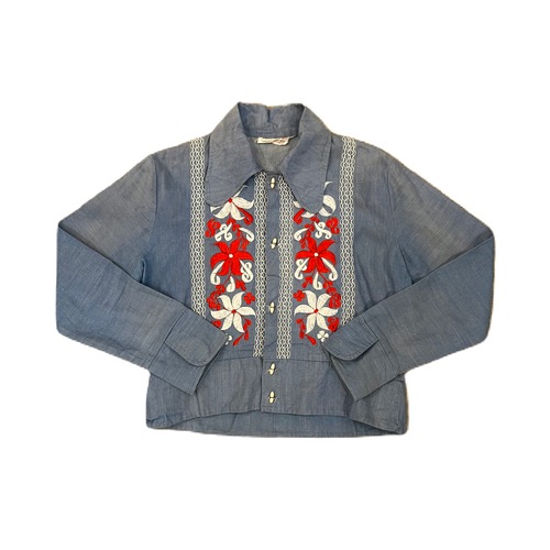 Vintage Mexican Embroidery Shirt Jacket ¥9,800+tax