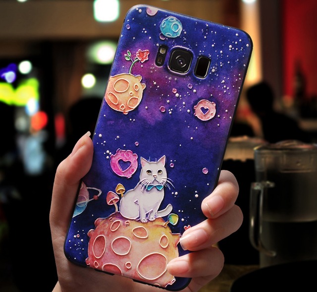 夜の空 Galaxy S9ケース 浮き彫り Galaxy S9 ケース 可愛い 新作 Jpcasecase 携帯ケース 通販