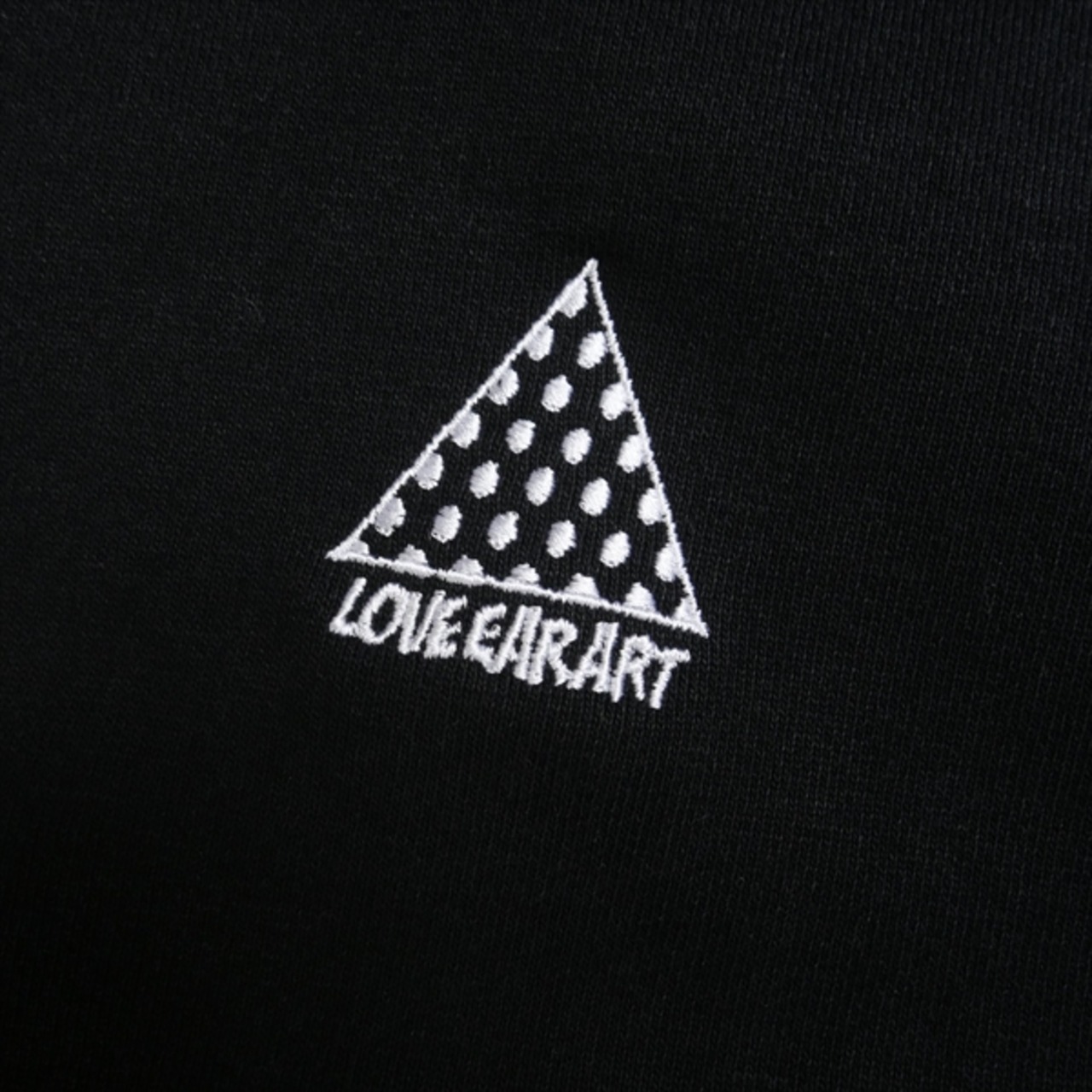 Size【XL】 LOVEEARART ラブイヤーアート ZIP HOODIE BLACK ジップ 