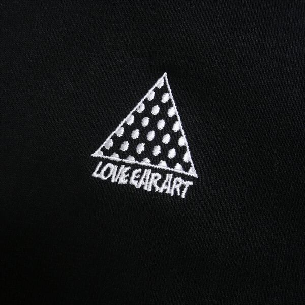 Size【XL】 LOVEEARART ラブイヤーアート ZIP HOODIE BLACK ジップ 