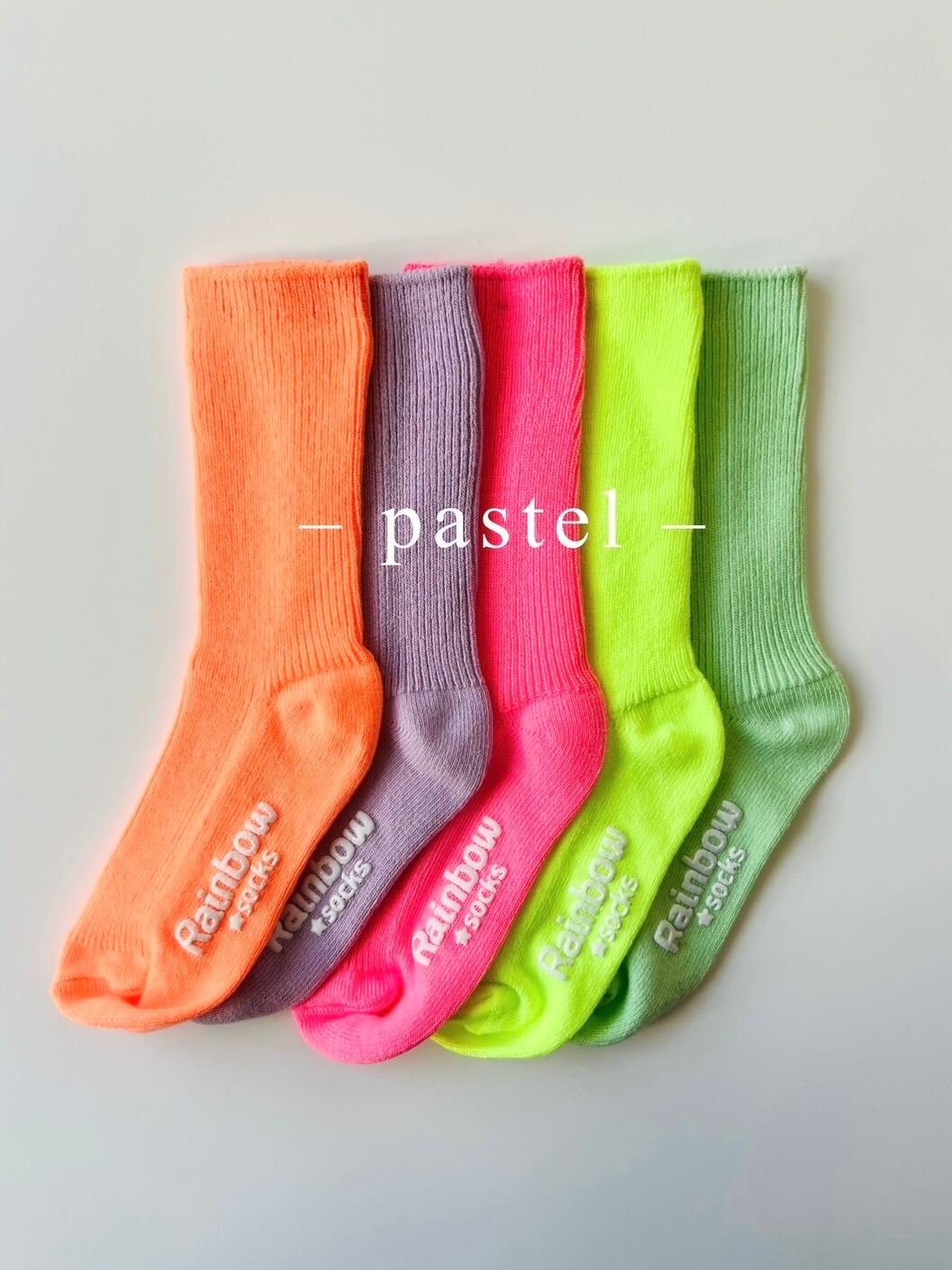パステルネオンカラー　free socks（14〜23cm）3468