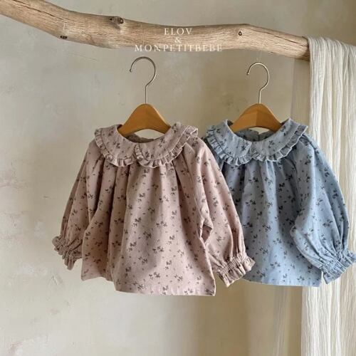 《予約》elov&monpetitbebe ¨ rua frill blouse