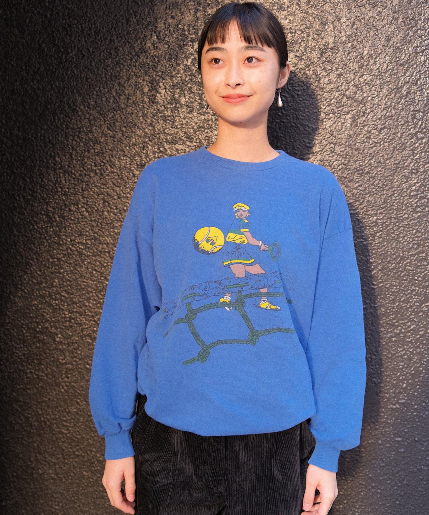 【送料無料】USA blue sweatshirt