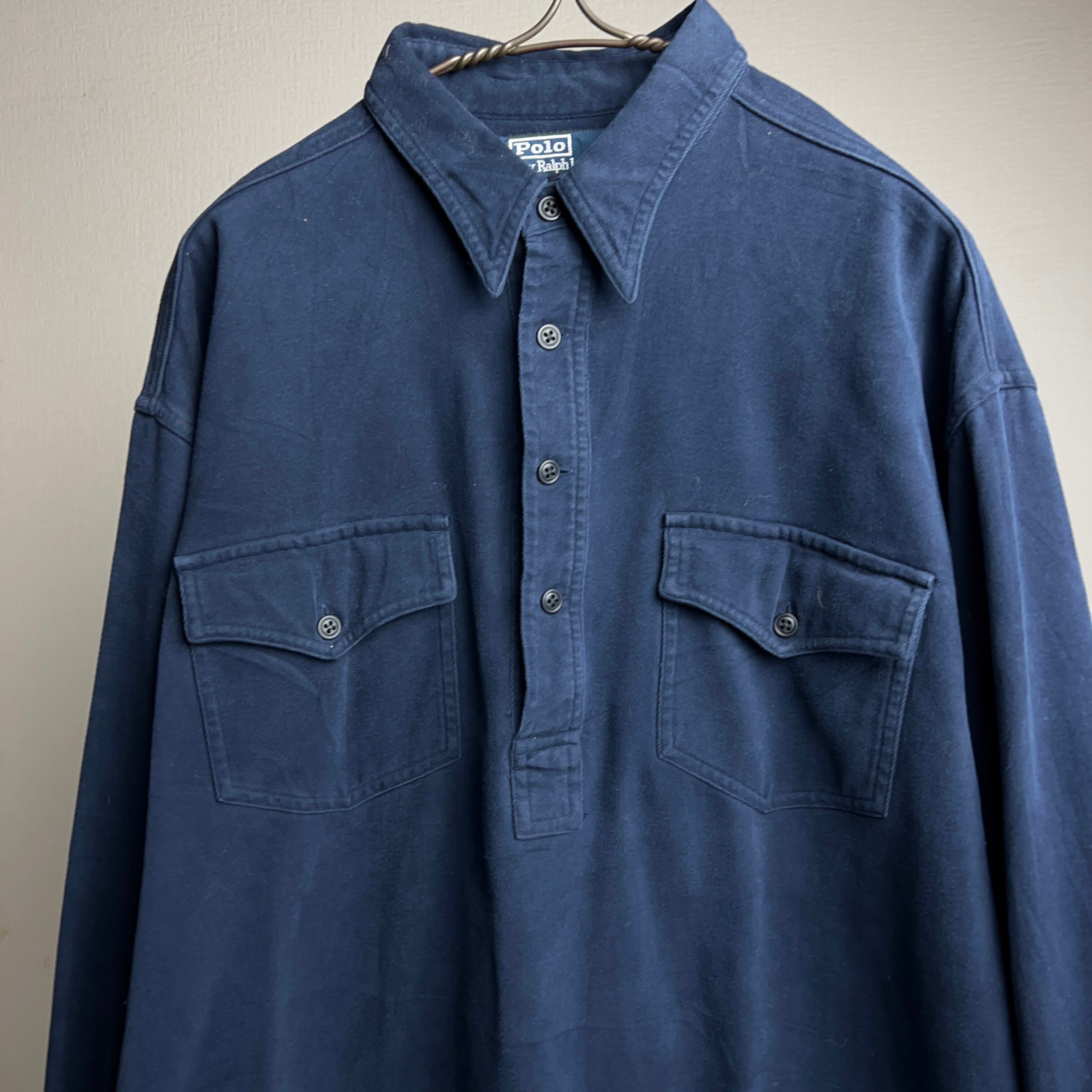 希少 USA製 古着 90s ラルフローレン ボーダー 長袖 ポロシャツ ロンT｜ファッション