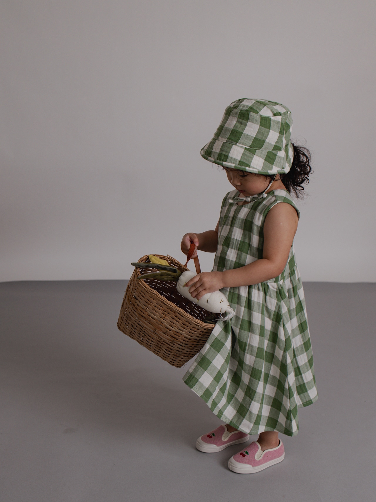 【即納】ORGANIC ZOO / Dill Gingham Sleeveless Dress