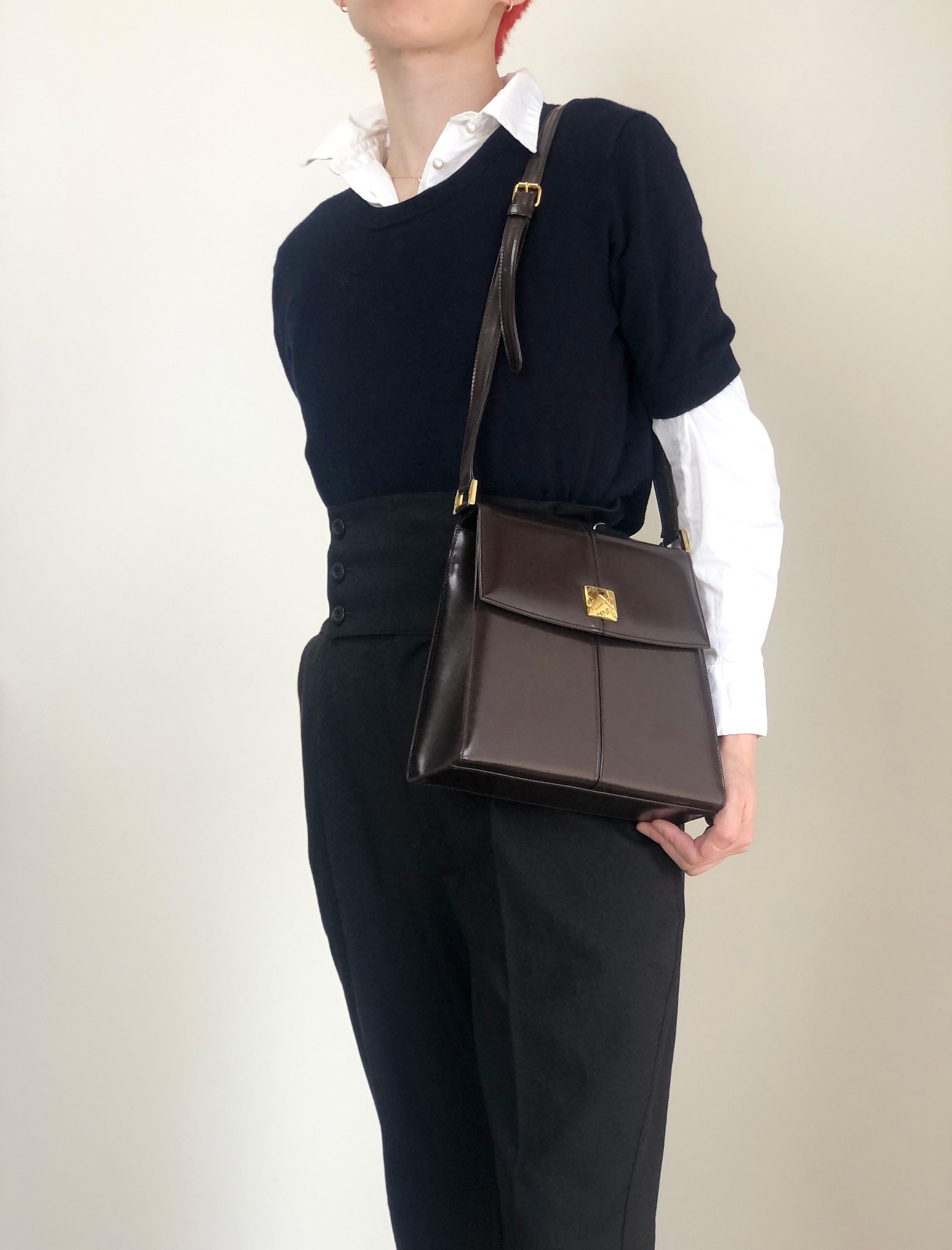 Yves Saint Laurent イヴ・サンローラン ショルダーバッグ ブラウン