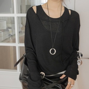 snowflake cotton yarn long sleeved long sleeved shirt