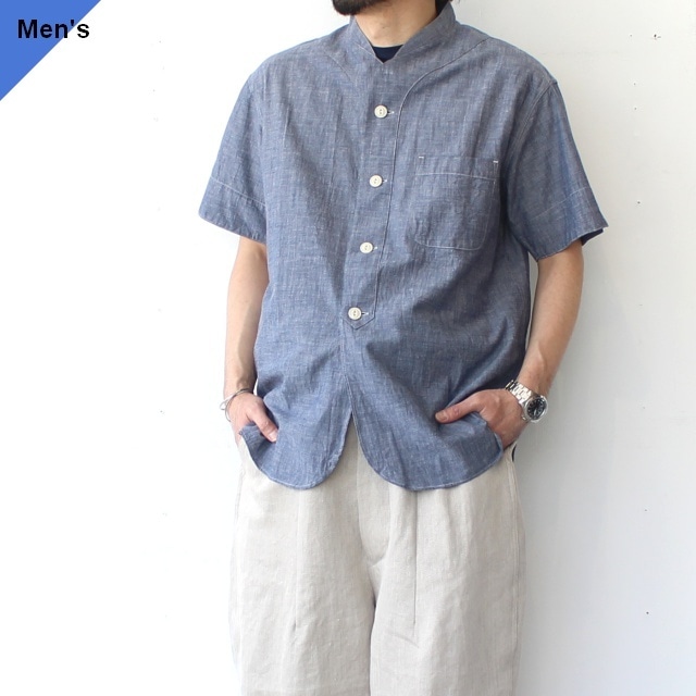 Soundman セルビッジダンガリーS/Sシャツ Cooper