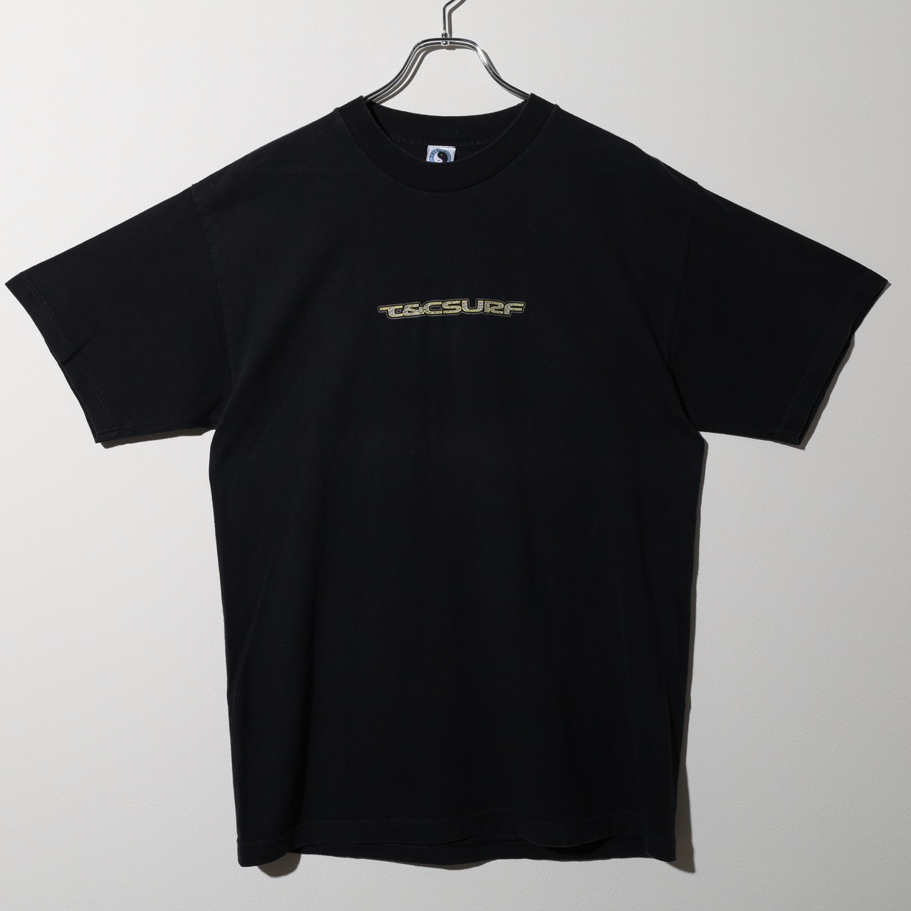 美品 L 90s USA 陰陽 T&C Surf サーフTシャツ ブラック 黒