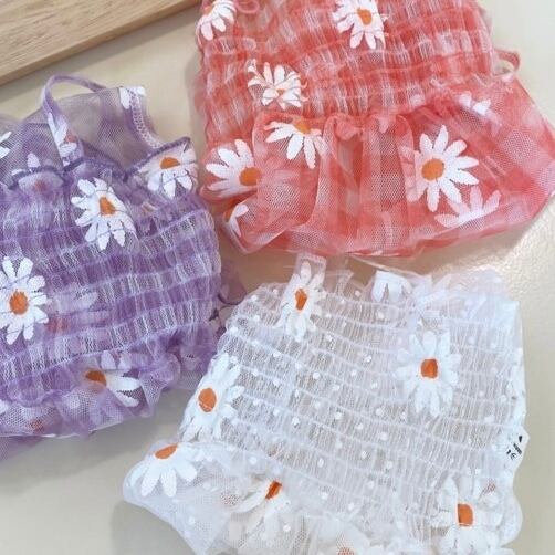 《即納》PP0033 フラワーシースルーワンピース