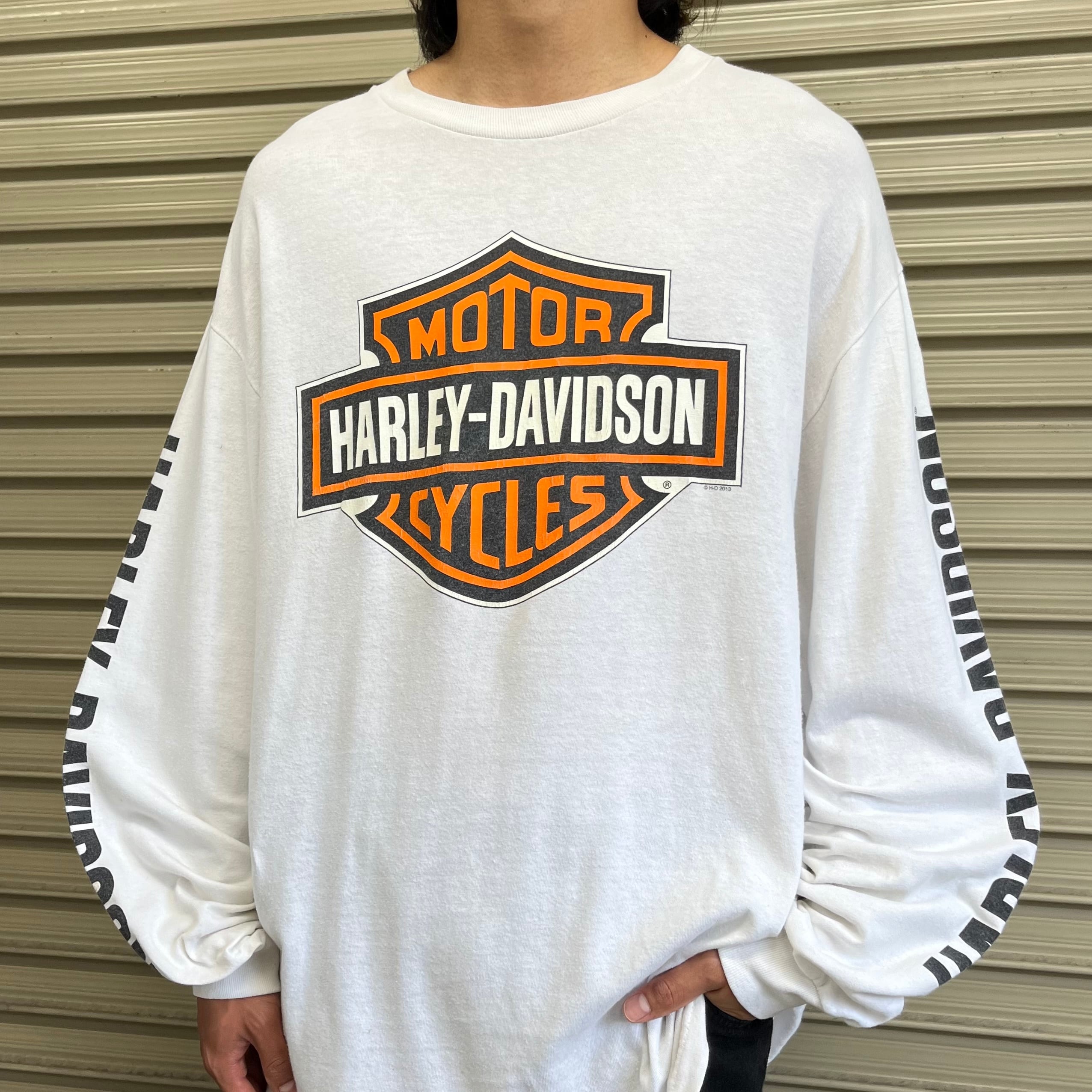 HARLEY DAVIDSON ハーレーダビッドソン ロンt プリント 古着-