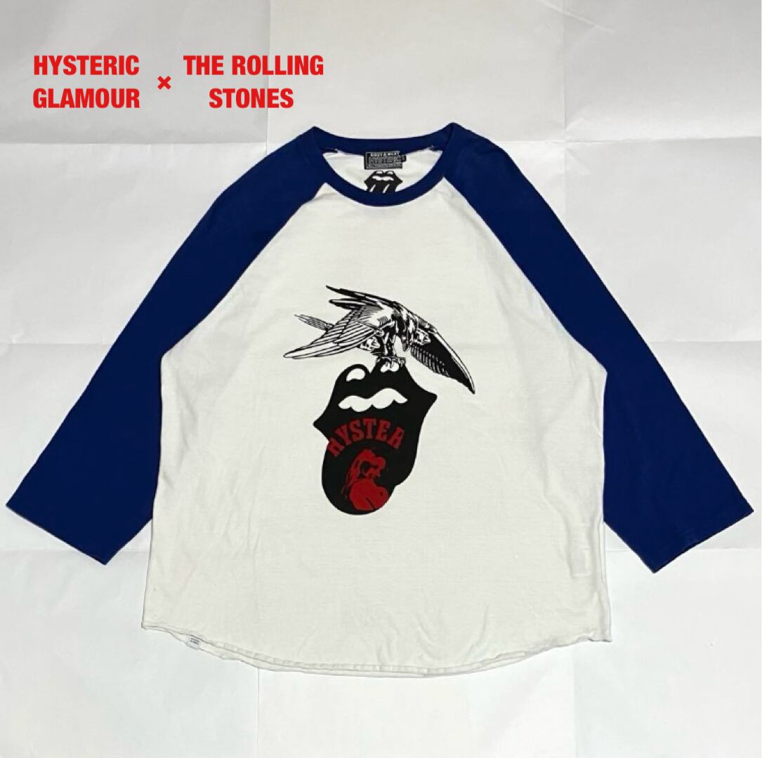 【即完売モデル】ヒステリックグラマー ローリングストーンズ ヒスガール 七分袖 HYSTERIC GLAMOUR（ヒステリックグラマー）の「THE ROLLING