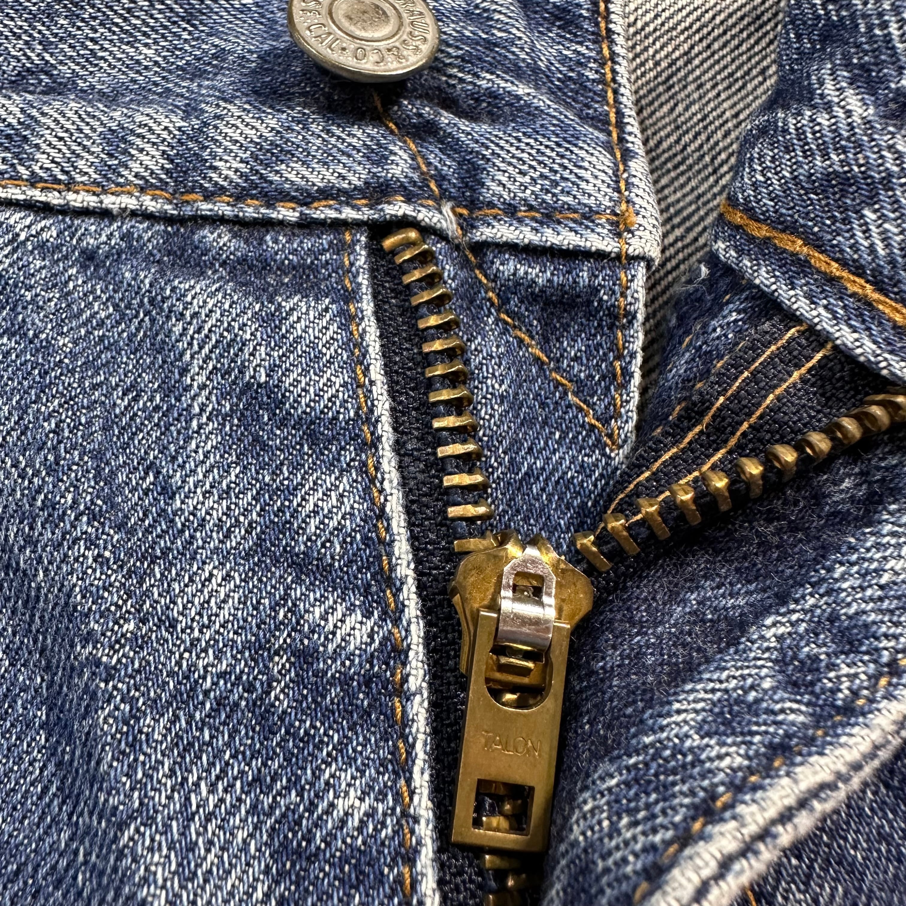 送料無料 即決 ☆Levi's 日本製 502XX☆ W30 BIGE 赤耳 TALONジッパー