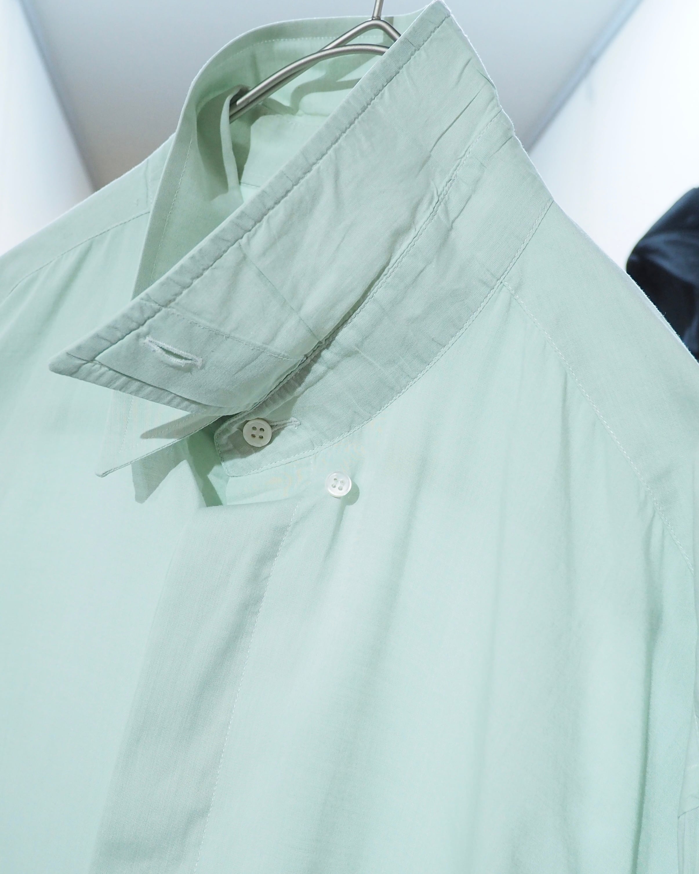 1990s " PAL ZILERI - Made in Italy " Pastel Mint Green Color vintage Dress shirt