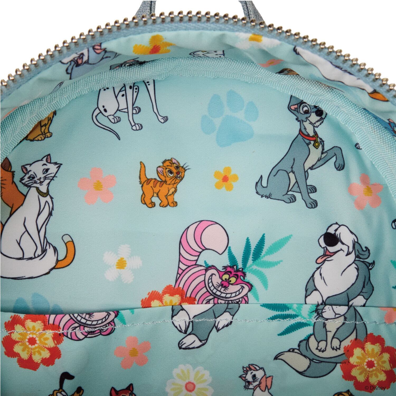 LF DISNEY DOGS & CATS FAUX DENIM MINI BACKPACK_WDBK4023