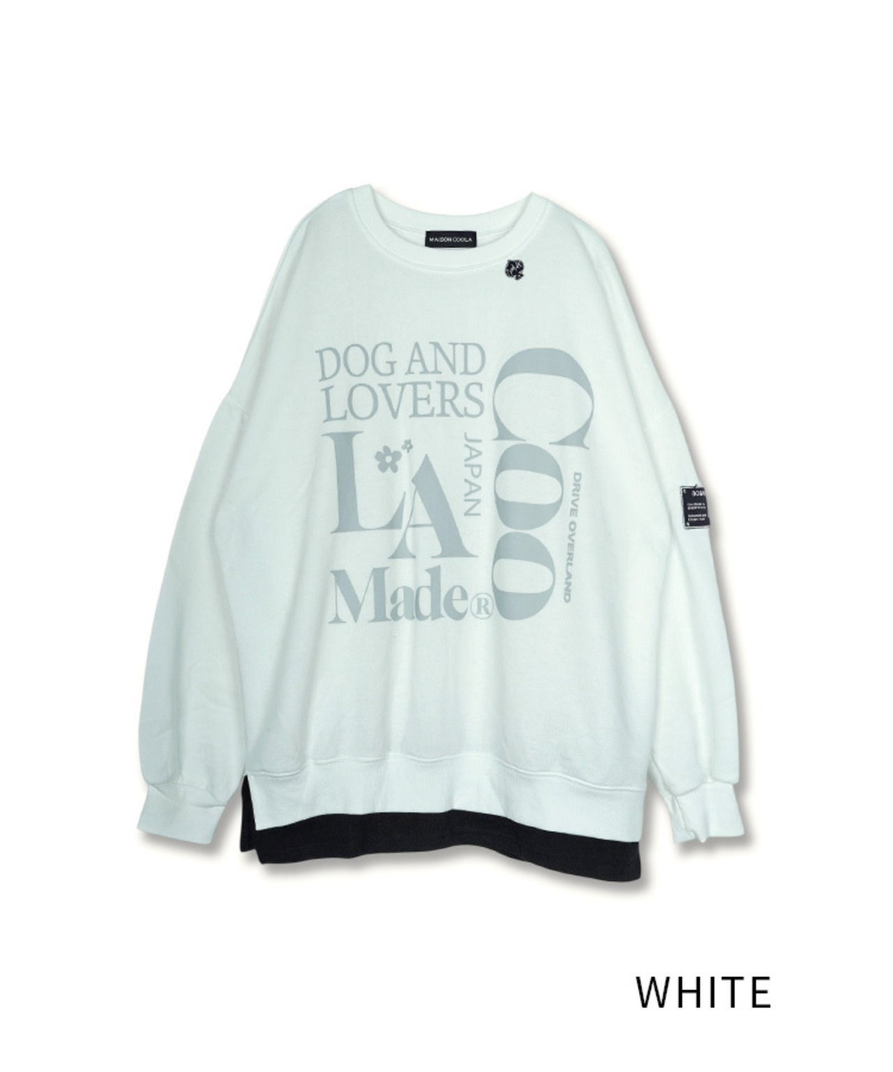 DOG AND LOVERS プリントレイヤードTOPS (IVORY)　CQ-49082