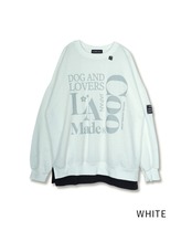 DOG AND LOVERS プリントレイヤードTOPS (IVORY)　CQ-49082