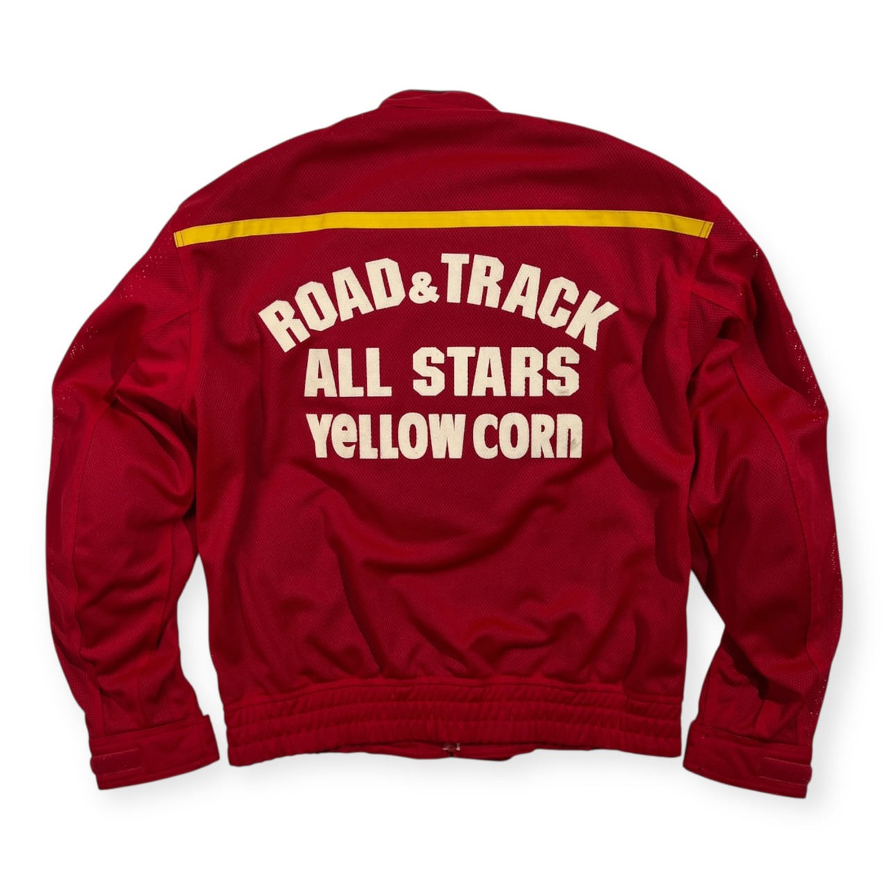 YELLOW CORN イエローコーン メッシュ ライディングジャケット LL /レッド系 HIGHWAY MAGICIAN バイク ウェア プロテクター入り