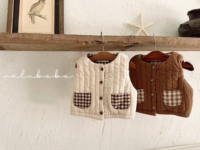 【予約/初回送料無料】valubebe(bebe) / male quilting vest